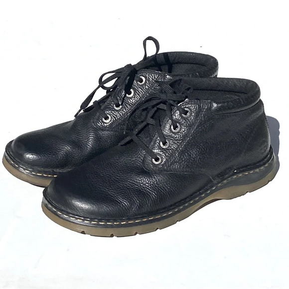 DOC MARTENS Men’s Rico Chukka Mid Rise Black Pebbled Leather Short Boots size 12